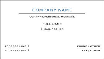 insurance business card