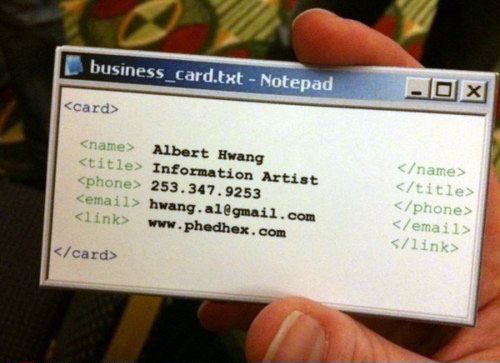 creative business card